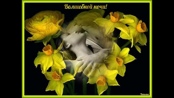 Спокойной ночи с цветами