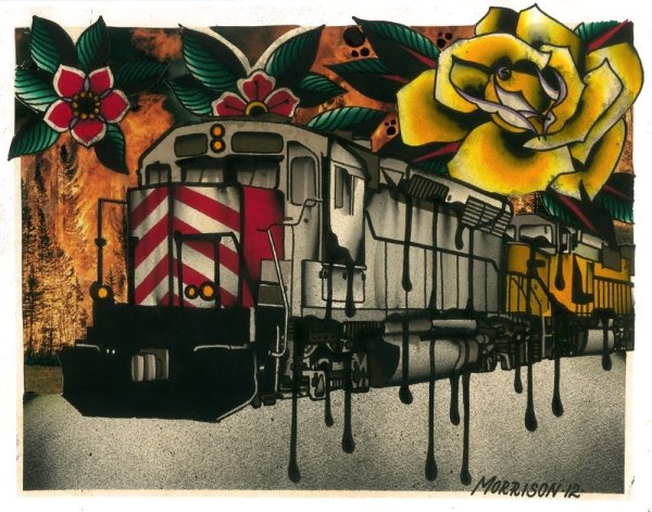 Весенняя железная дорога