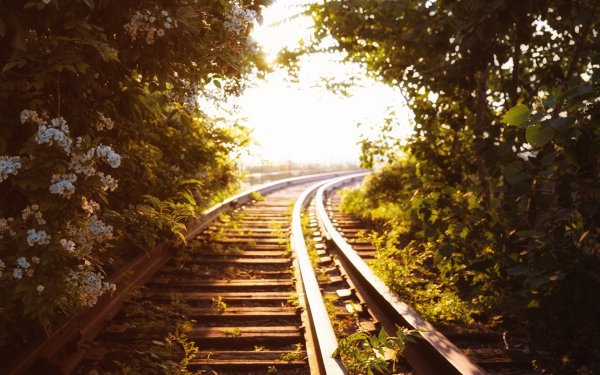 Пейзаж с железной дорогой