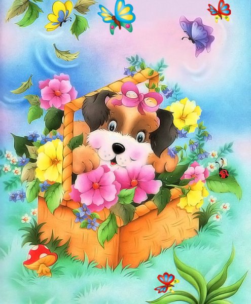 Открытки для внучки