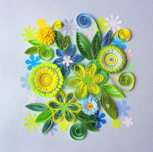 Цветы в стиле квиллинг
