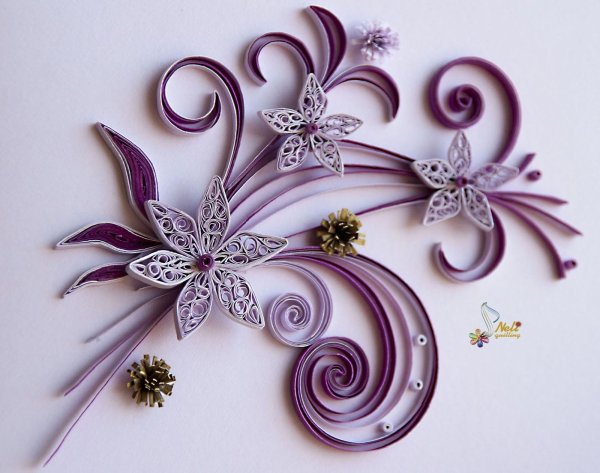 Квилинговые ромашки