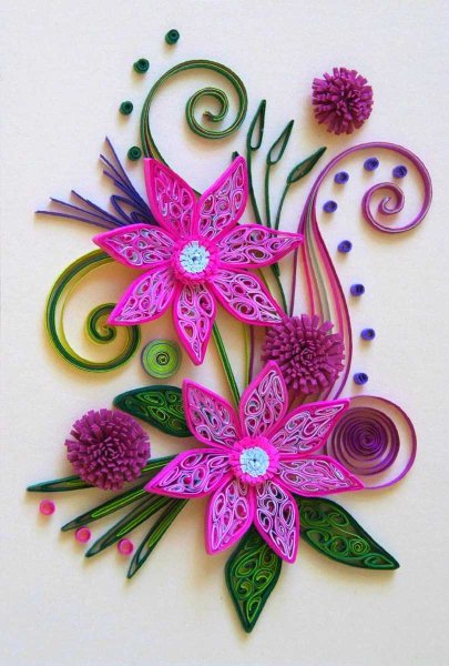 Квиллинг весенние цветы