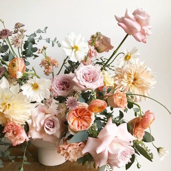 Цветы в пастельных тонах