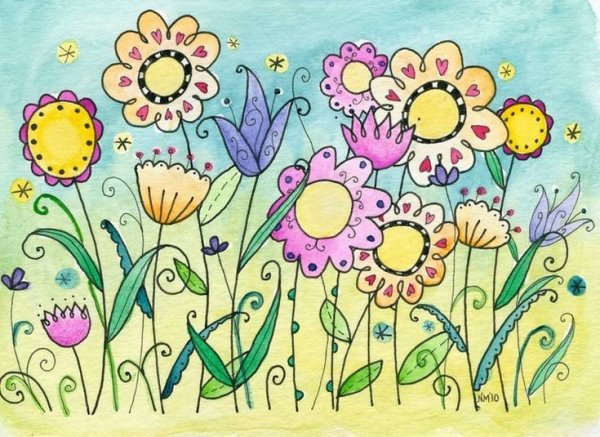 Цветочная Поляна мультяшная