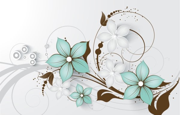 Цветы абстракция
