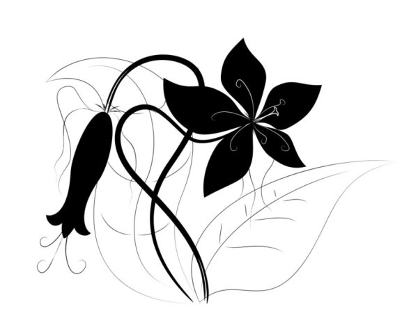 Цветочки графические