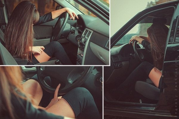 Блондинка с розами