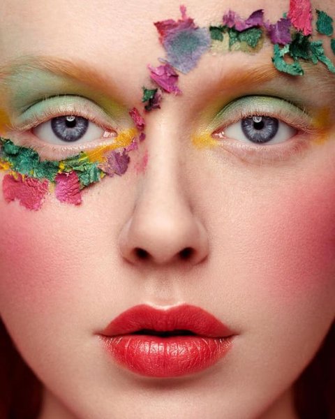 Цветочный макияж