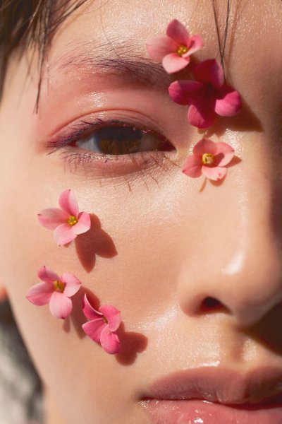 Цветочный макияж