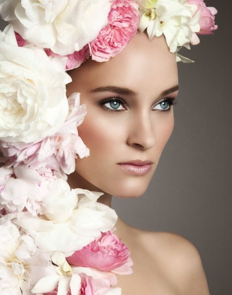 Цветочный макияж