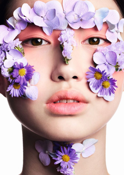 Цветочный макияж
