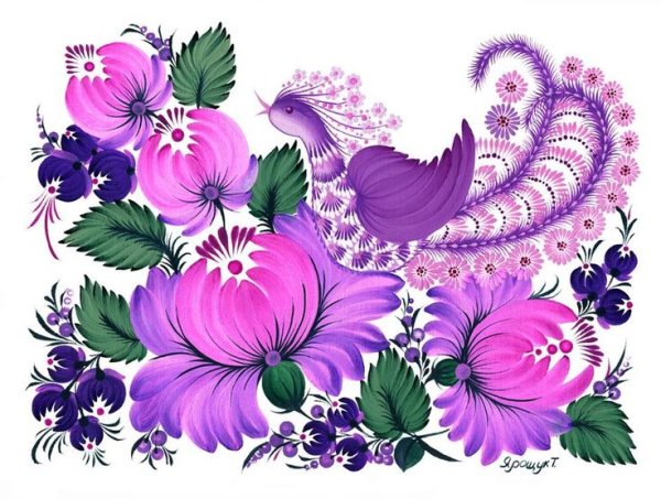 Петриковская роспись орнамент