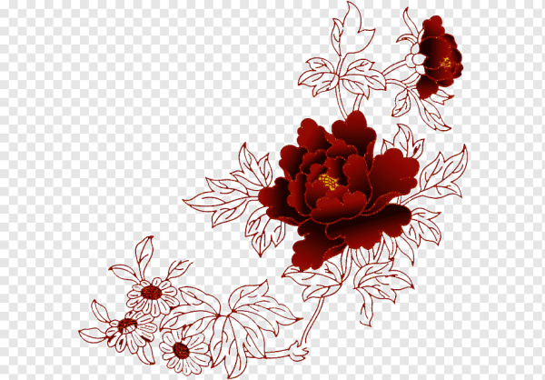 Цветочный орнамент для фотошопа