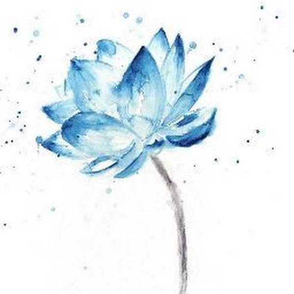 Рисование цветов акварелью