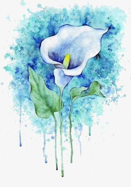 Рисование акварельными красками