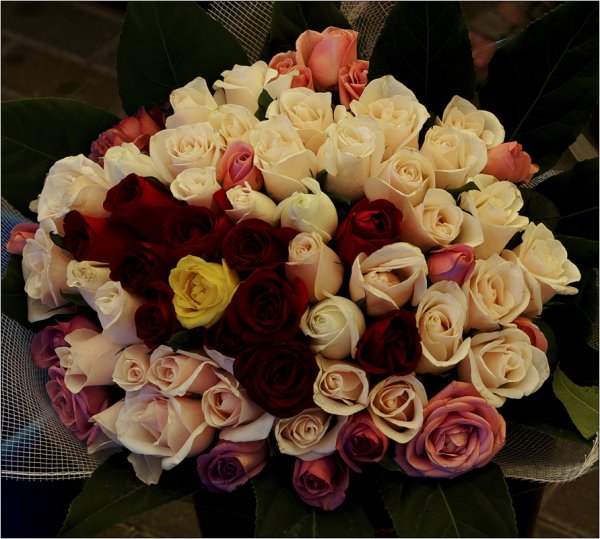 Букет цветов в реальной жизни