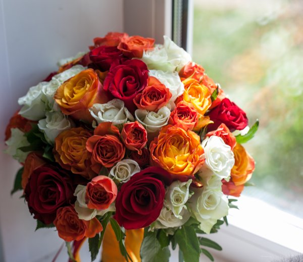 Реальные букеты цветов