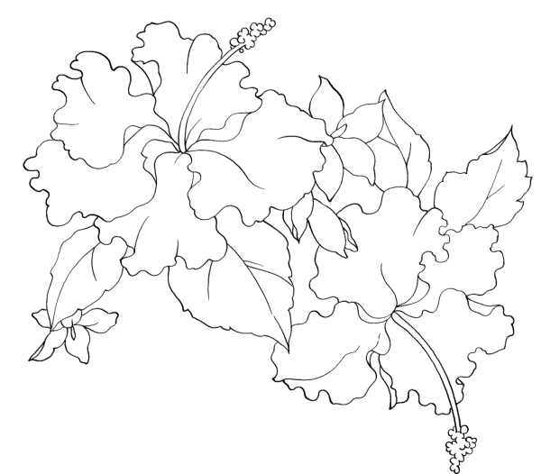 Трафареты цветов для батика