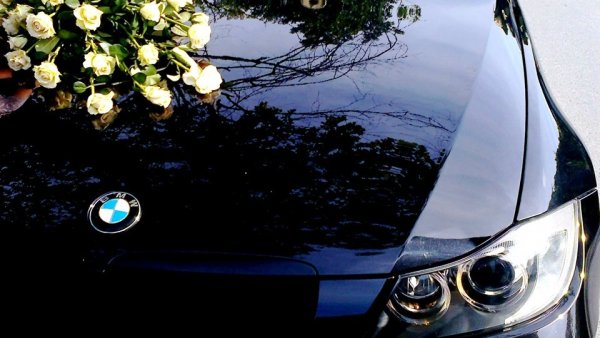 БМВ е60 и цветы