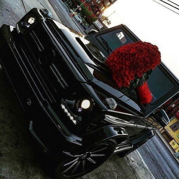 Мерсы с цветами