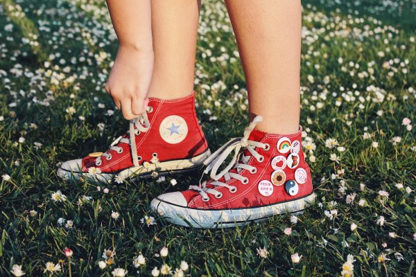 Свадебное платье с кедами