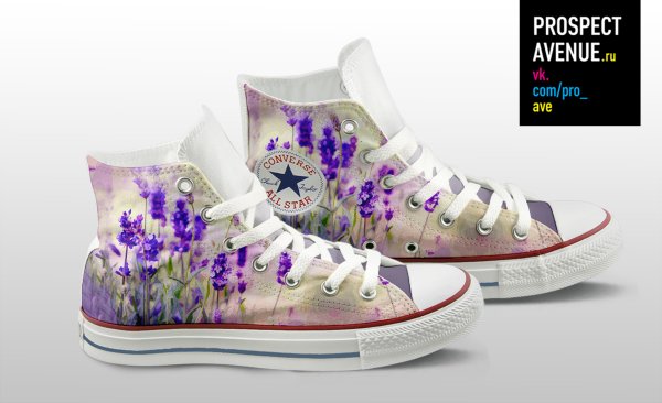 Кеды в цветочек