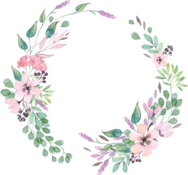 Векторные цветочные рамки