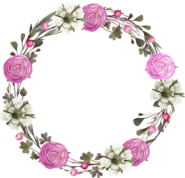 Цветочный венок для логотипа