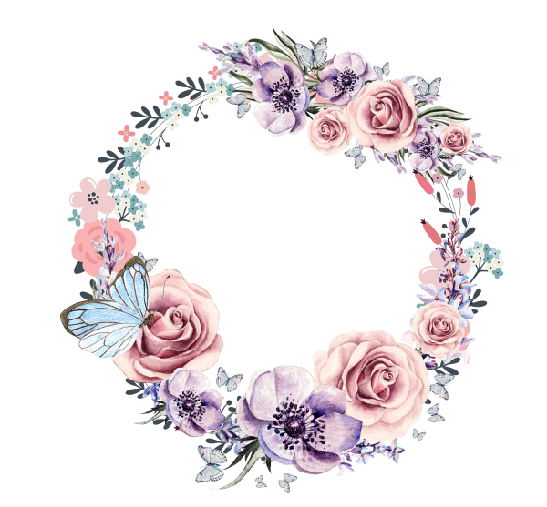 Цветы в круге