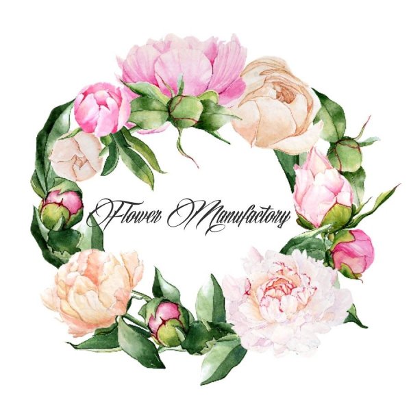 Цветочная рамка круглая