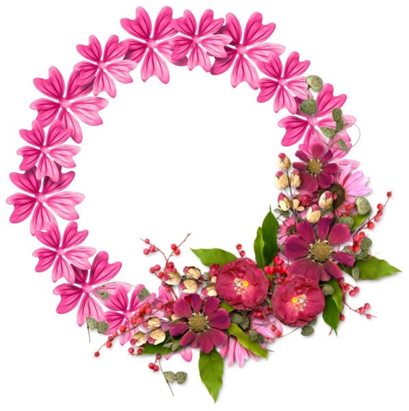 Цветочки по кругу