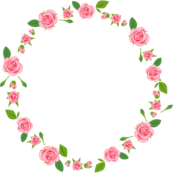 Круг в цветах