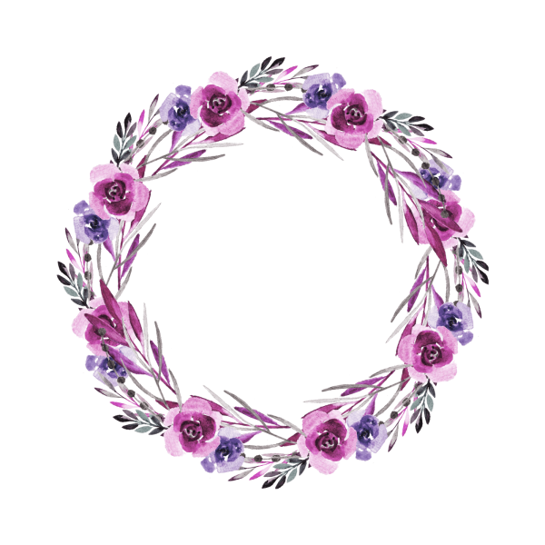 Акварельные цветы для логотипа