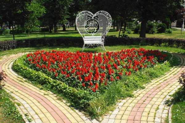 Парковая клумба