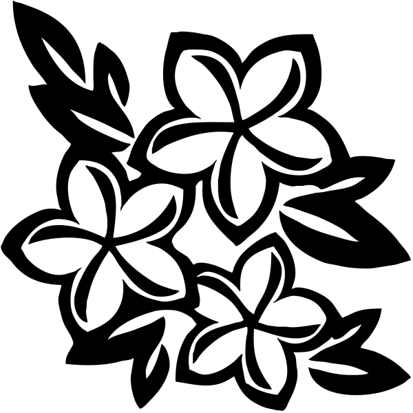 Трафарет цветочка