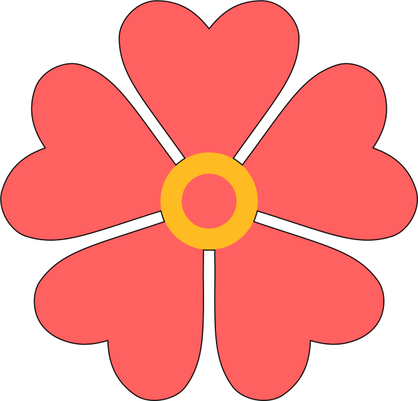 Цветы для вырезания цветные