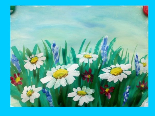 Ромашки и храм