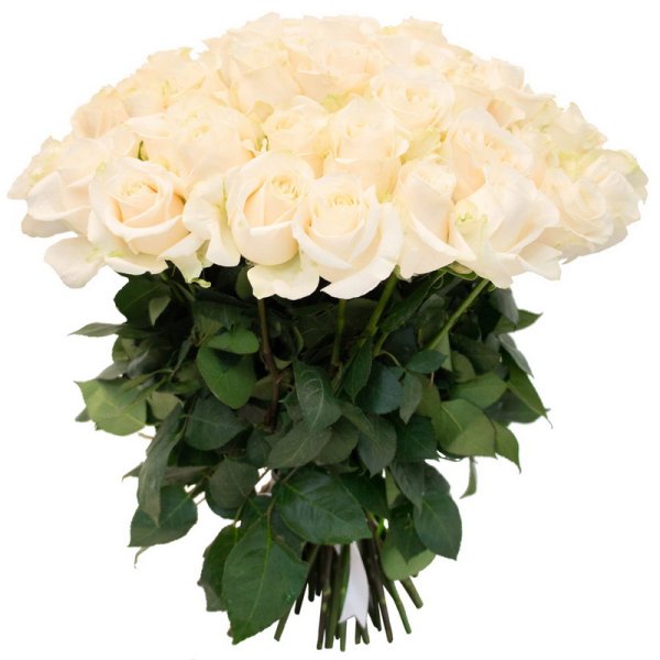 Букет 101 белая роза