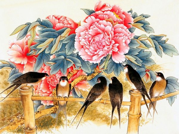 Китайская живопись Хуа Няо