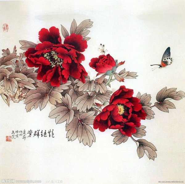 Гунби красный пион