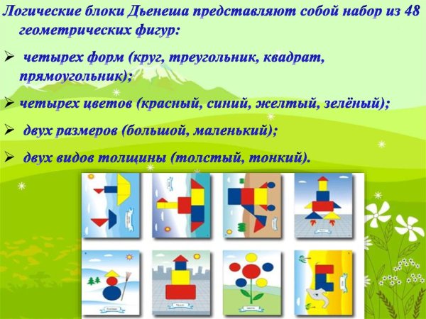 Кубики Никитина блоки Дьенеша