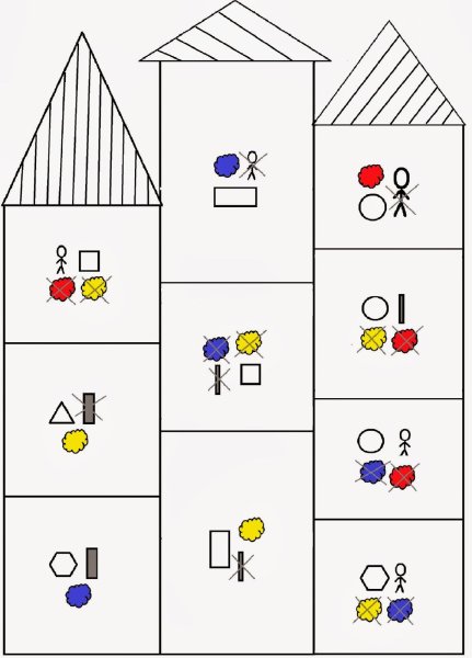 Кораблик из блоков Дьенеша схема