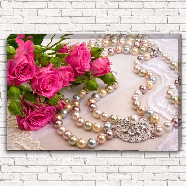 Цветы и жемчуг