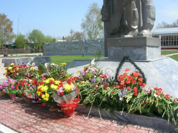 Возложение цветов к памятнику