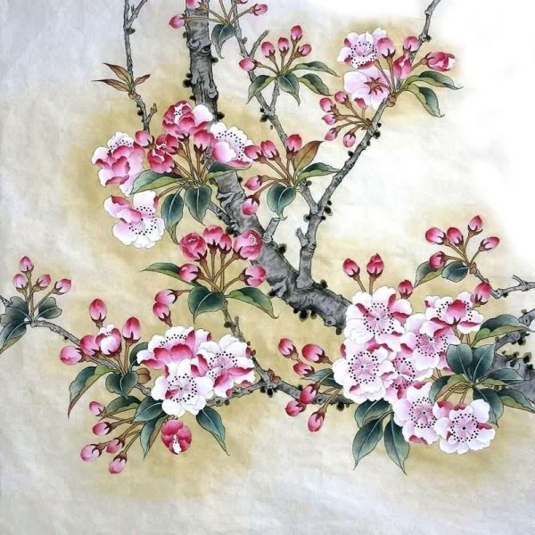 Сакура в стиле гунби