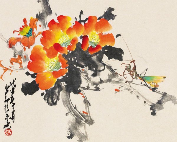 Китайская Ксилография Сакура