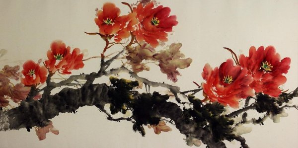 Японская живопись ветка