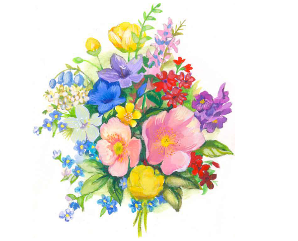 Нарисовать букет