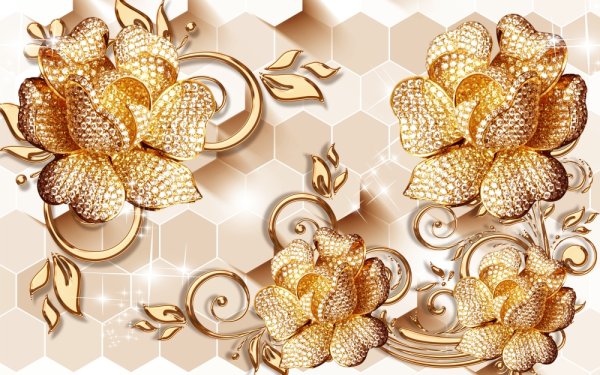 Золотые цветы